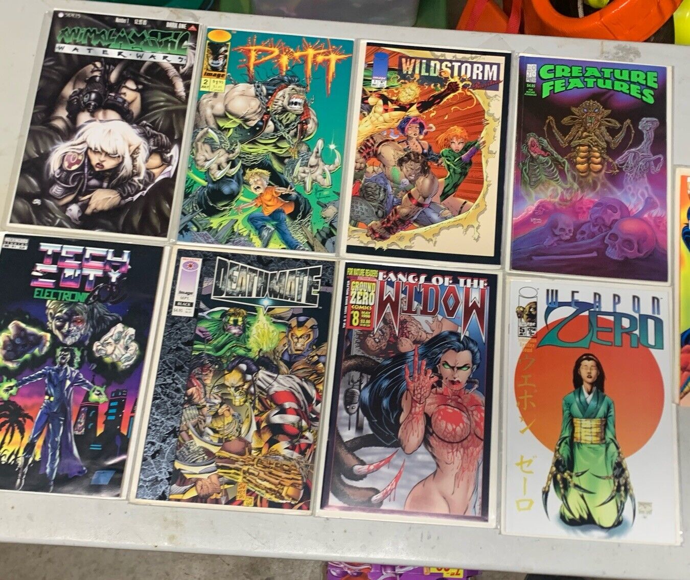 COMIC BOOK MIXED LOT OF 9 Random Comics Bagged Boarded PRICED TO SALE QUICK NM