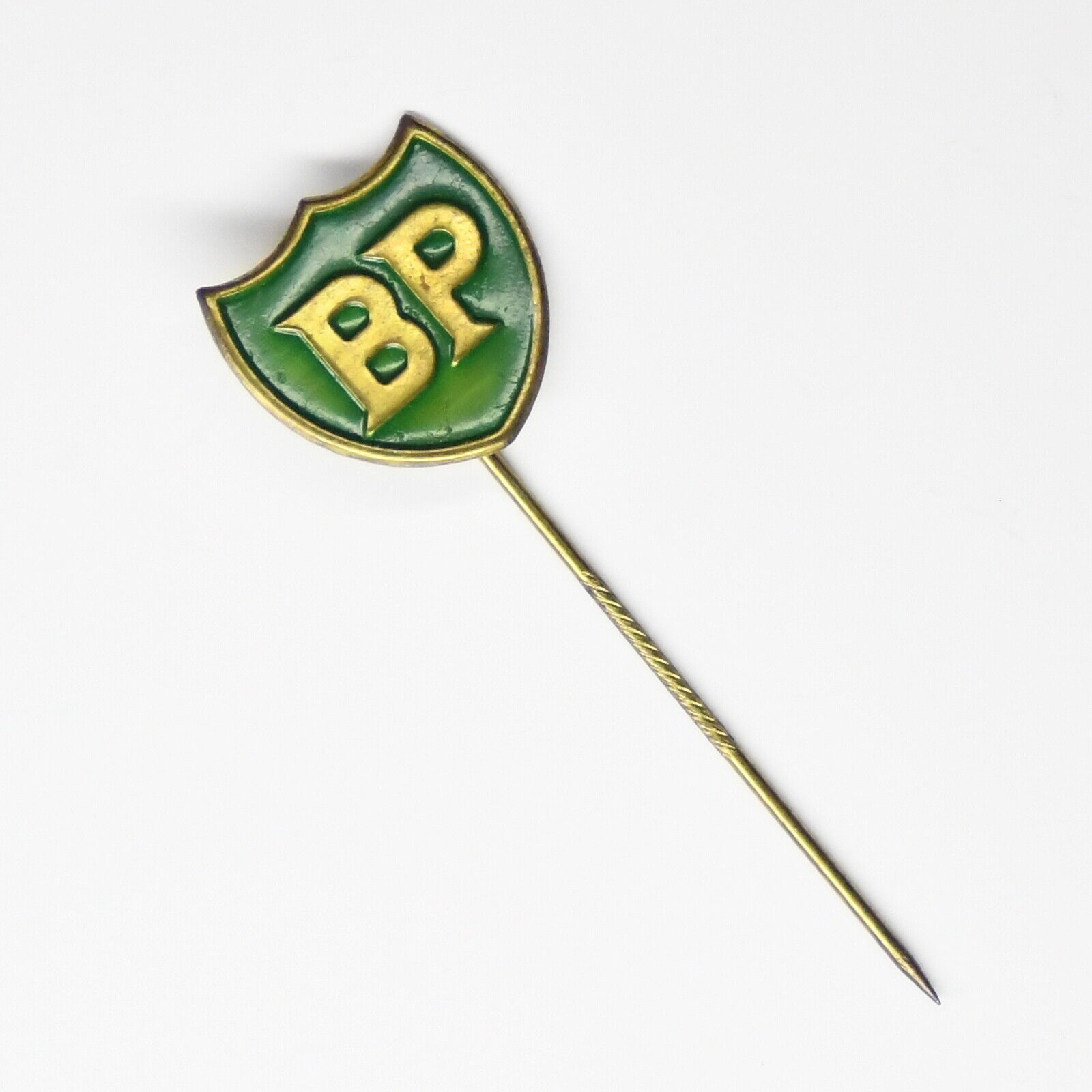 Vintage BP Metal Stick Pin 1970s