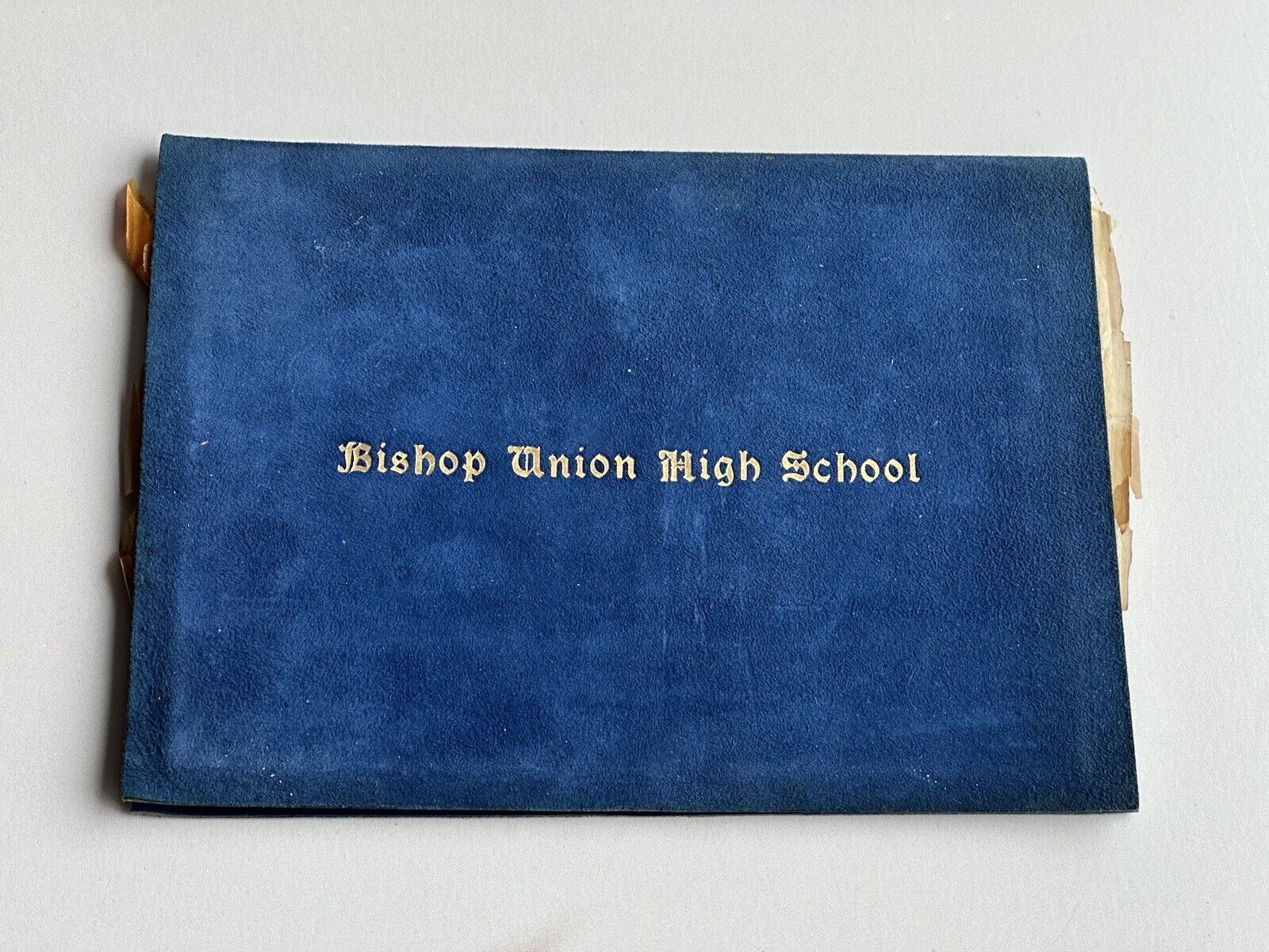 1931 BISHOP HIGH SCHOOL DIPLOMA CALIFORNIA 