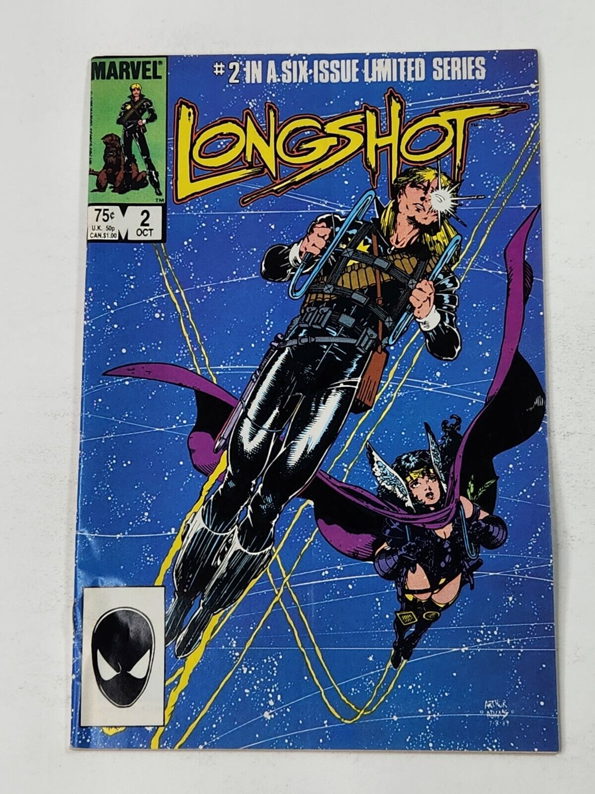 Longshot 2 DIRECT Art Adams 1st App Ricochet Rita (Spiral) Marvel Copper 1985