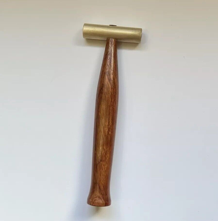 Small Handmade Brass Hammer with Bubinga Handle