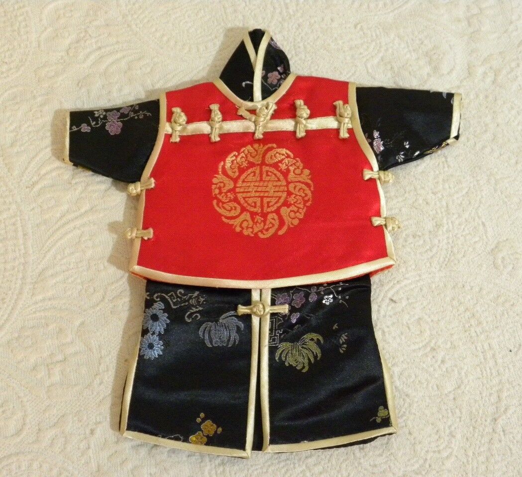 Authentic 2 pc Collectible Asian Oriental Ceremonial Mini Costume Replica 11\