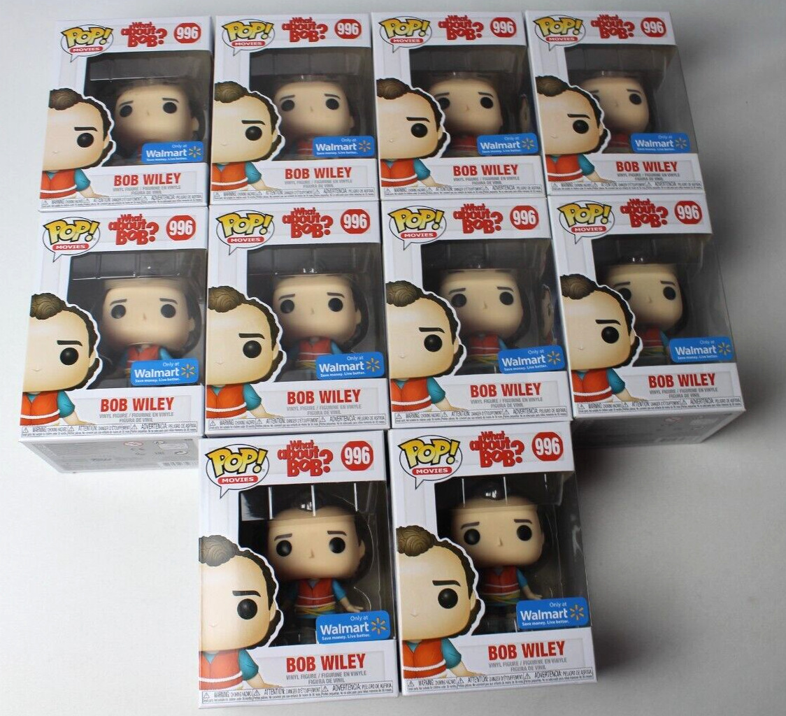 LOT OF 10 Funko Pop Movies: What About Bob? - Walmart Exclusive Bob Wiley #996