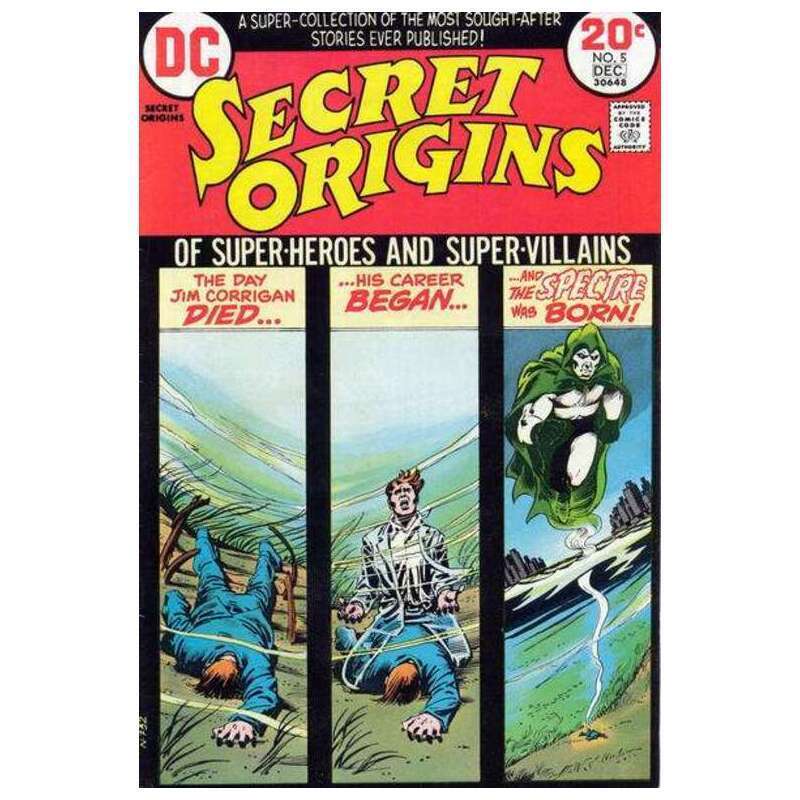 Secret Origins #5  - 1973 series DC comics VG minus Full description below [n{