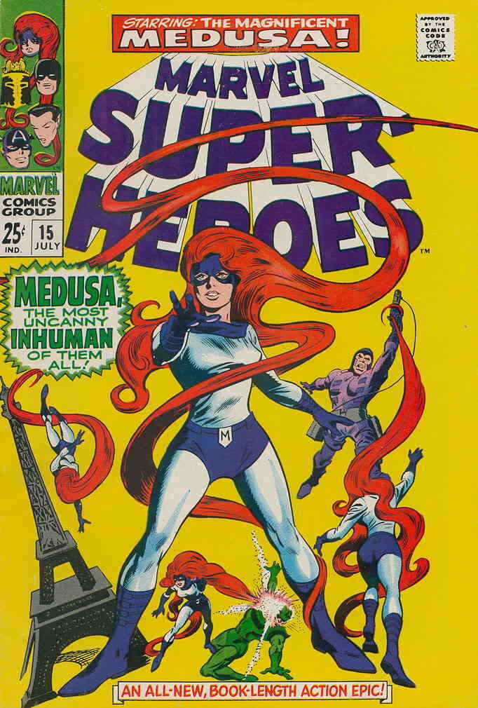 Marvel Super-Heroes (Vol. 1) #15 VG; Marvel | low grade - Medusa - we combine sh