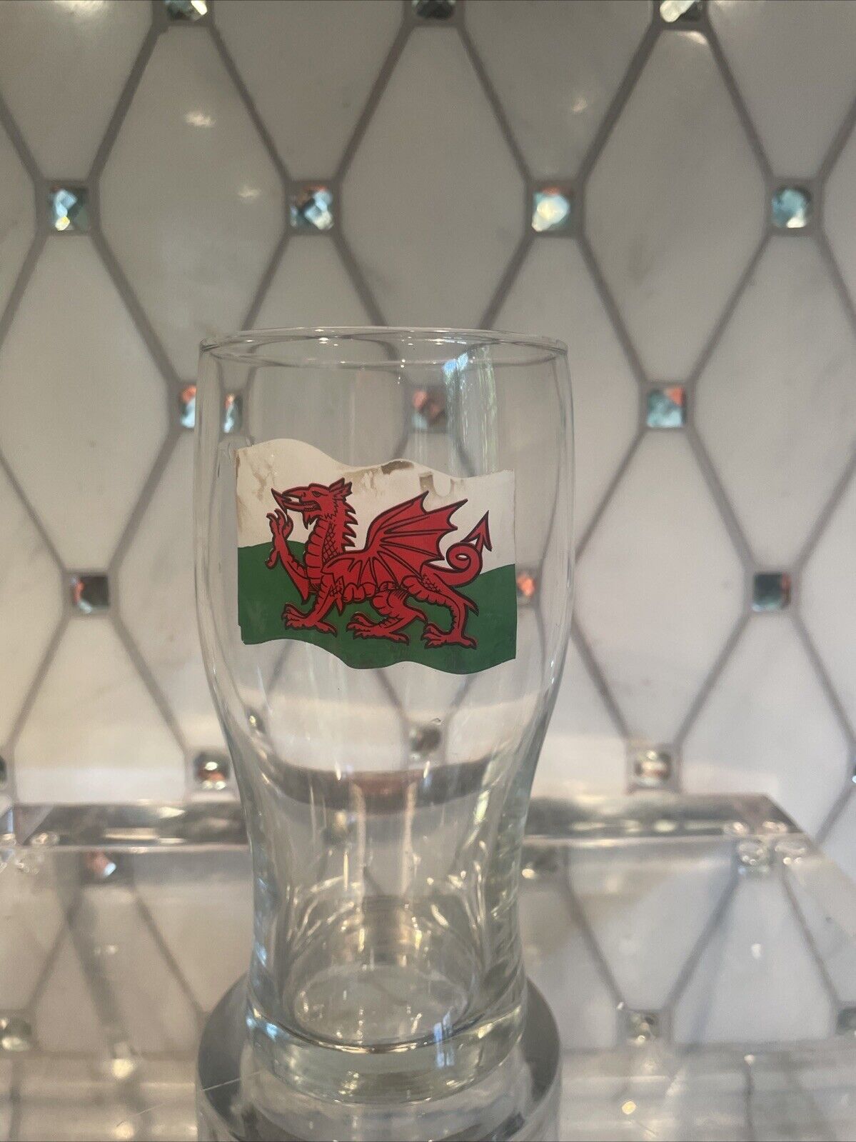 VTG Wales Drinking Pint Glass 🏴󠁧󠁢󠁷󠁬󠁳󠁿