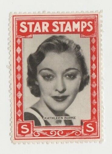 Kathleen Burke aka PANTHER WOMAN circa 1934 Girls Mirror Star Stamps E3 UK Issue