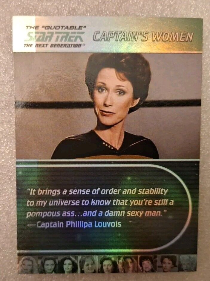 Star Trek TNG The Quotable Captain\'s Women #W8  Capt Phillipa Louvois NM/MT+