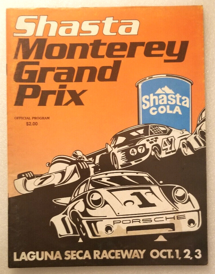 1976 SHASTA MONTEREY GRAND PRIX @ LAGUNA SECA OCT 1,2,3 VERY GOOD CONDITION. WAT