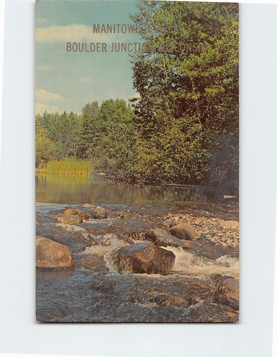 Postcard Manitowish River Boulder Junction Wisconsin USA