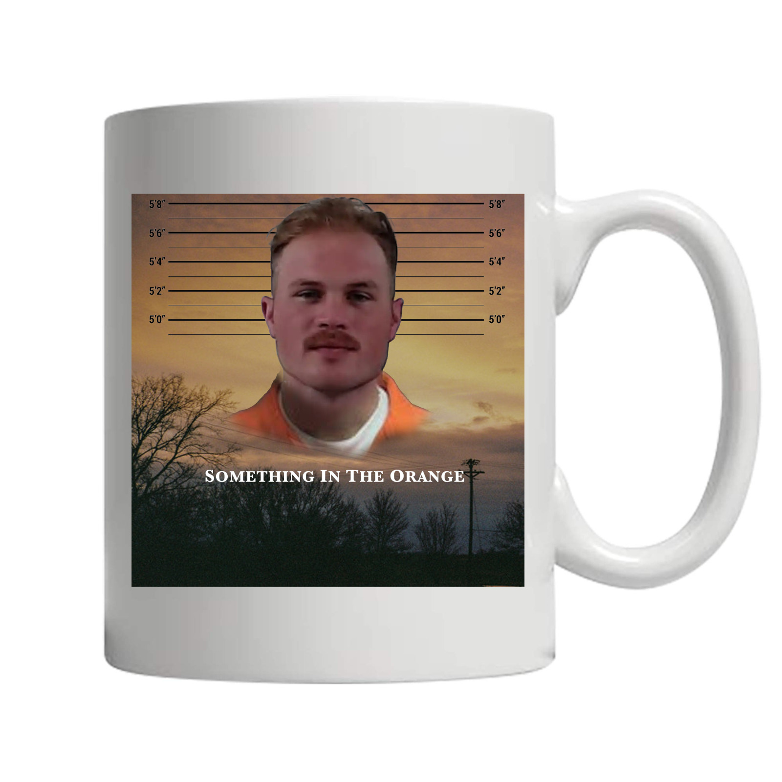 Zach Bryan Mugshot Coffee Mug | Something In The Orange