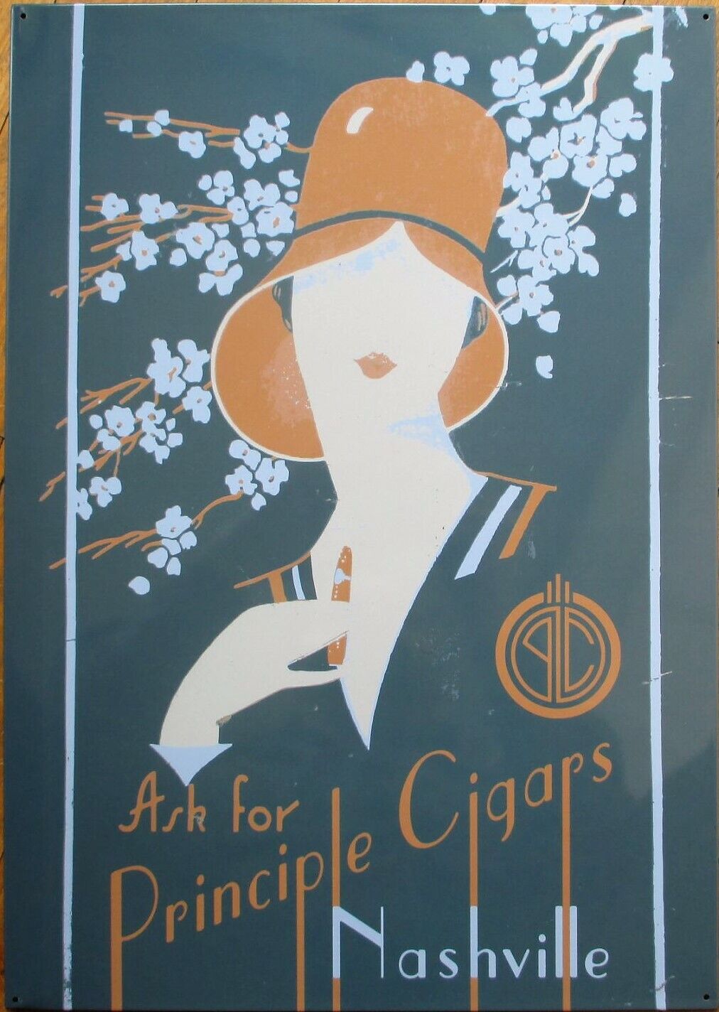 'Principle Cigars' Tin Advertising Signs TEN DIFFERENT Art Deco & Art Nouveau