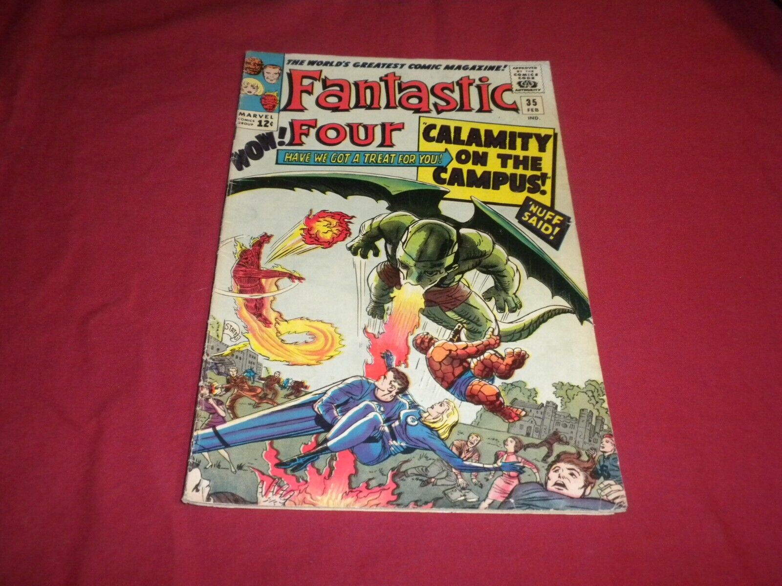 Fantastic Four #35 marvel 1965 comic 4.5/vg+ silver age 1ST DRAGON MAN