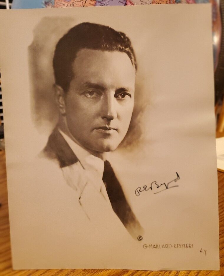 ADMIRAL RICHARD E. BYRD SIGNED PORTRAIT, plus Pittsburgh George Hann connection 