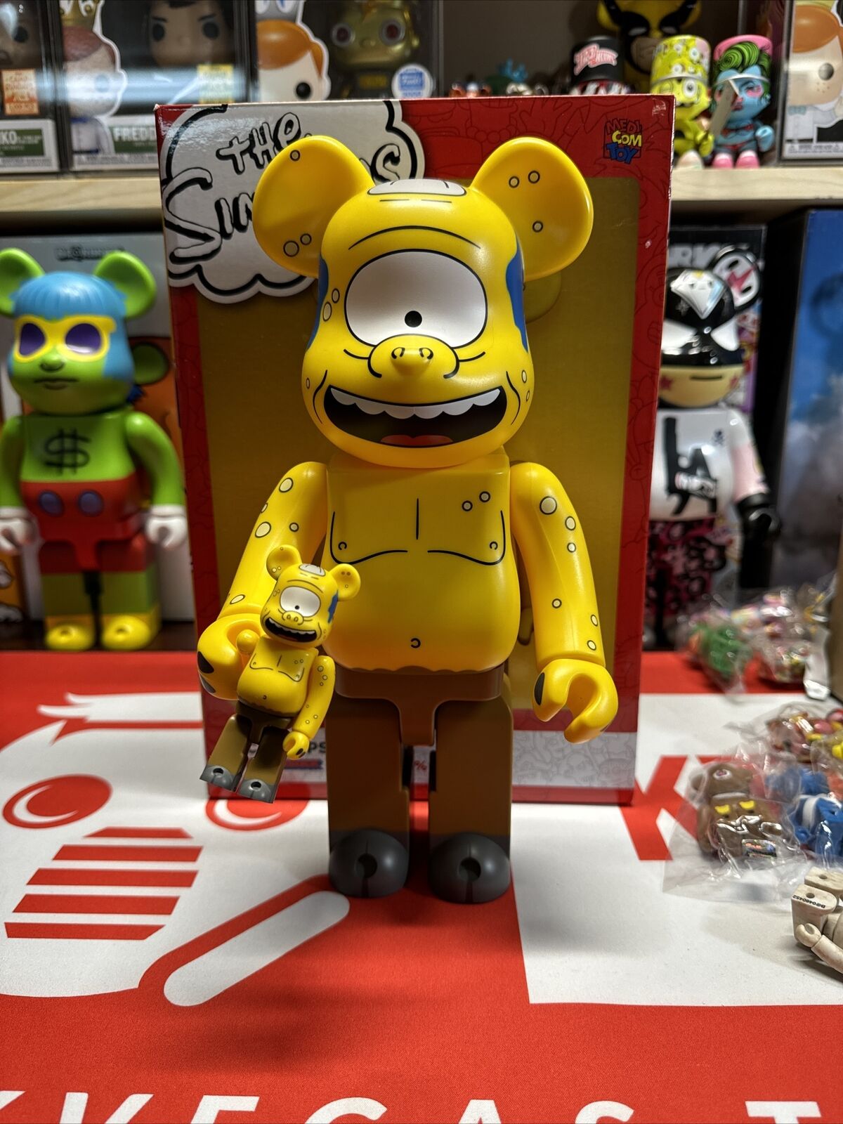 The Simpsons: Cyclops 100% + 400% Bearbrick Set by Medicom Toy New