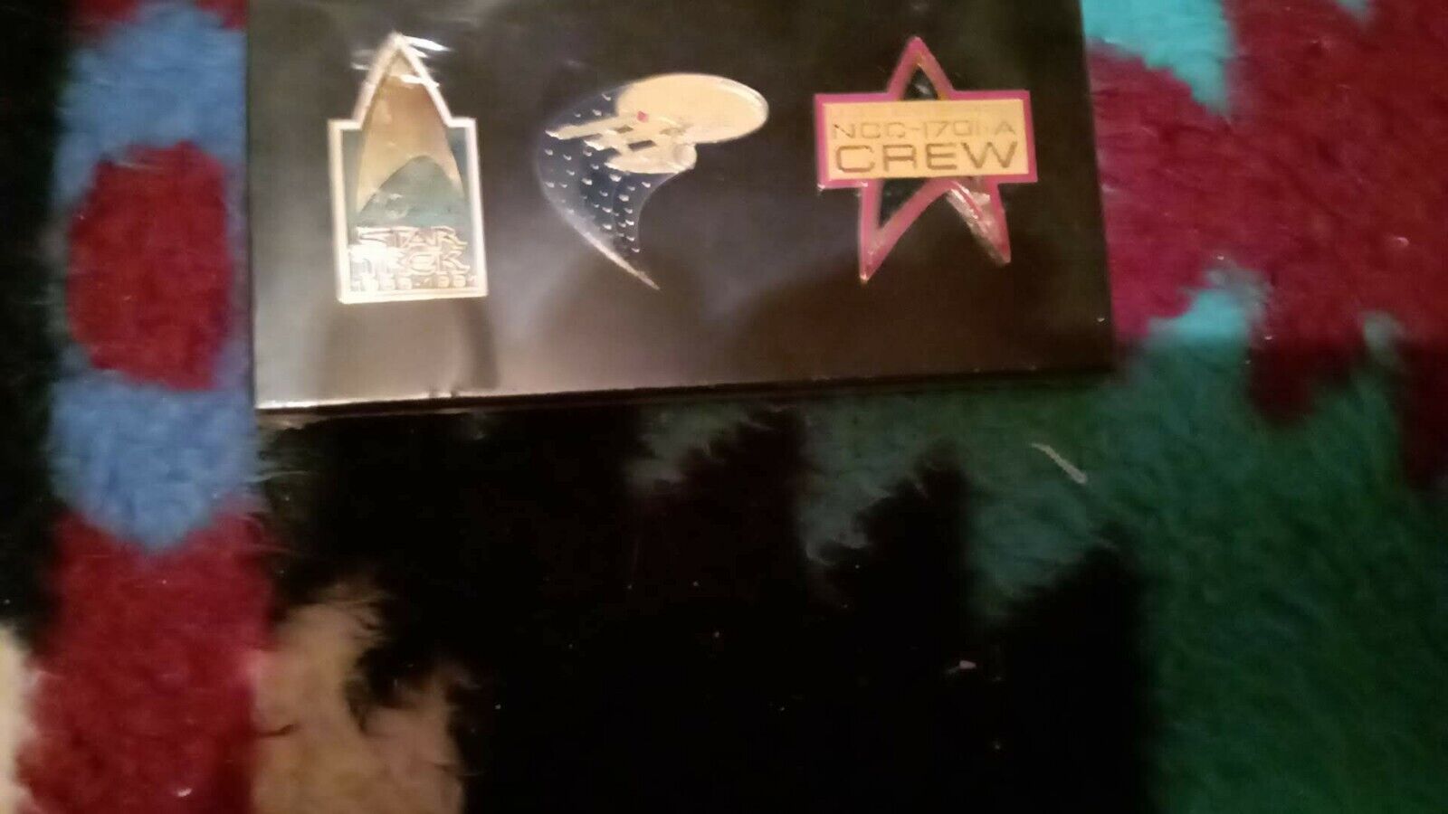 Star Trek Emblems  3 sealed approx little over inch each