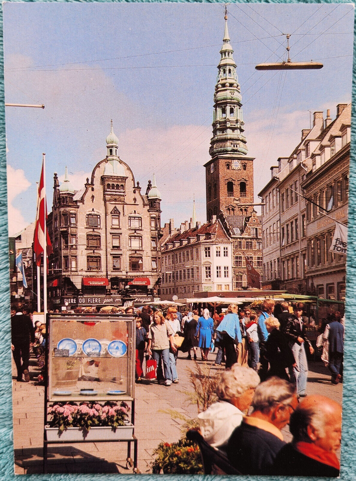 Copenhagen Denmark From The Street 1980's Unused Vintage Postcard
