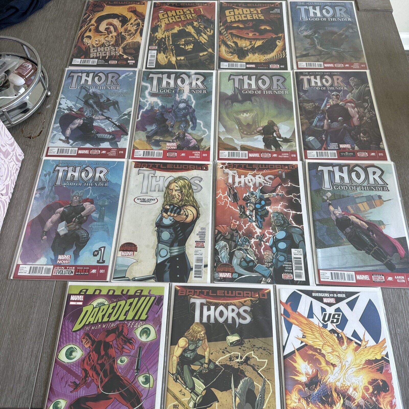 Marvel Comic Bundle Thor Daredevil Ghost rider 15 Books