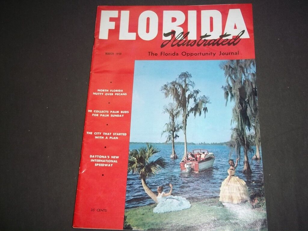 1959 MAR FLORIDA ILLUSTRATED JOURNAL - DAYTONA SPEEDWAY OPENS - II 4721
