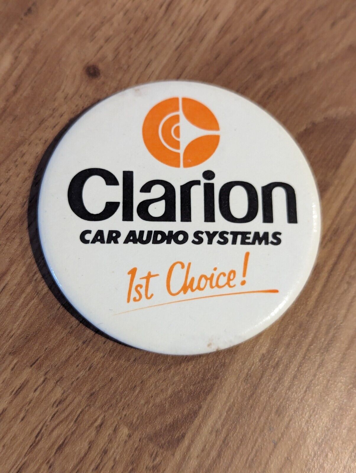 Clarion Car Audio Systems Vintage Pin Badge