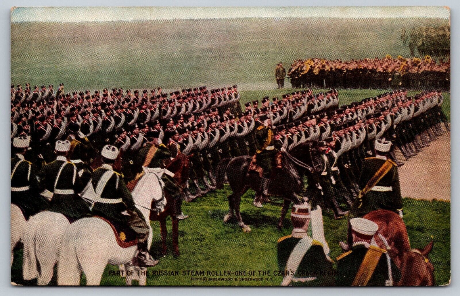 WW1 Osborne Lithograph Postcard: Russian Steam Roller - Military Innovation