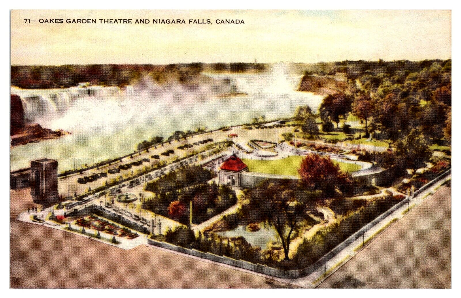 ANTQ Oakes Garden Theatre, Niagara Falls, Ontario, Canada Postcard