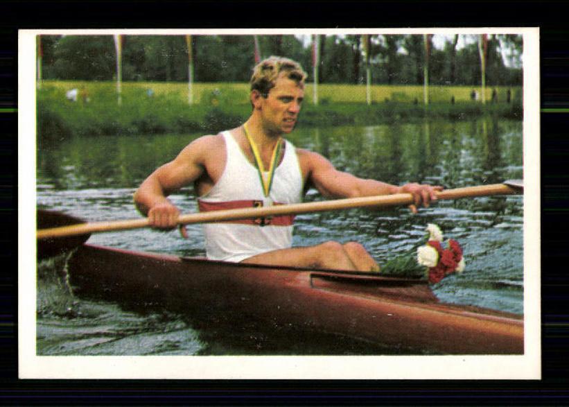 Berni Schulze canoe miner collectible sports picture 1968 No. A 250