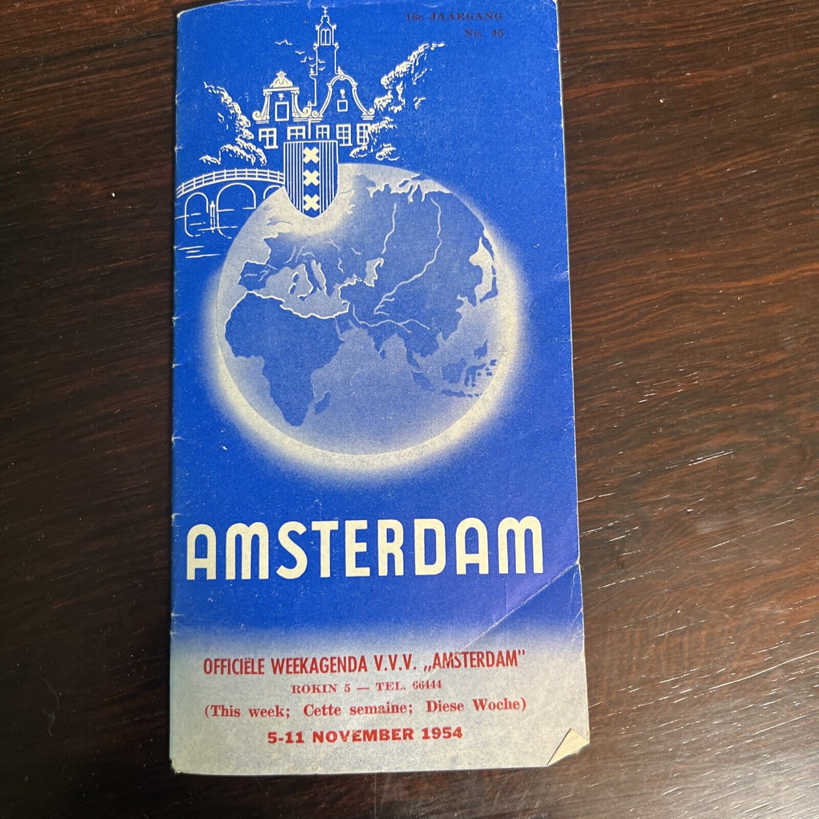 Amsterdam Officiele Week agenda V.V.V. November 5-11 1954