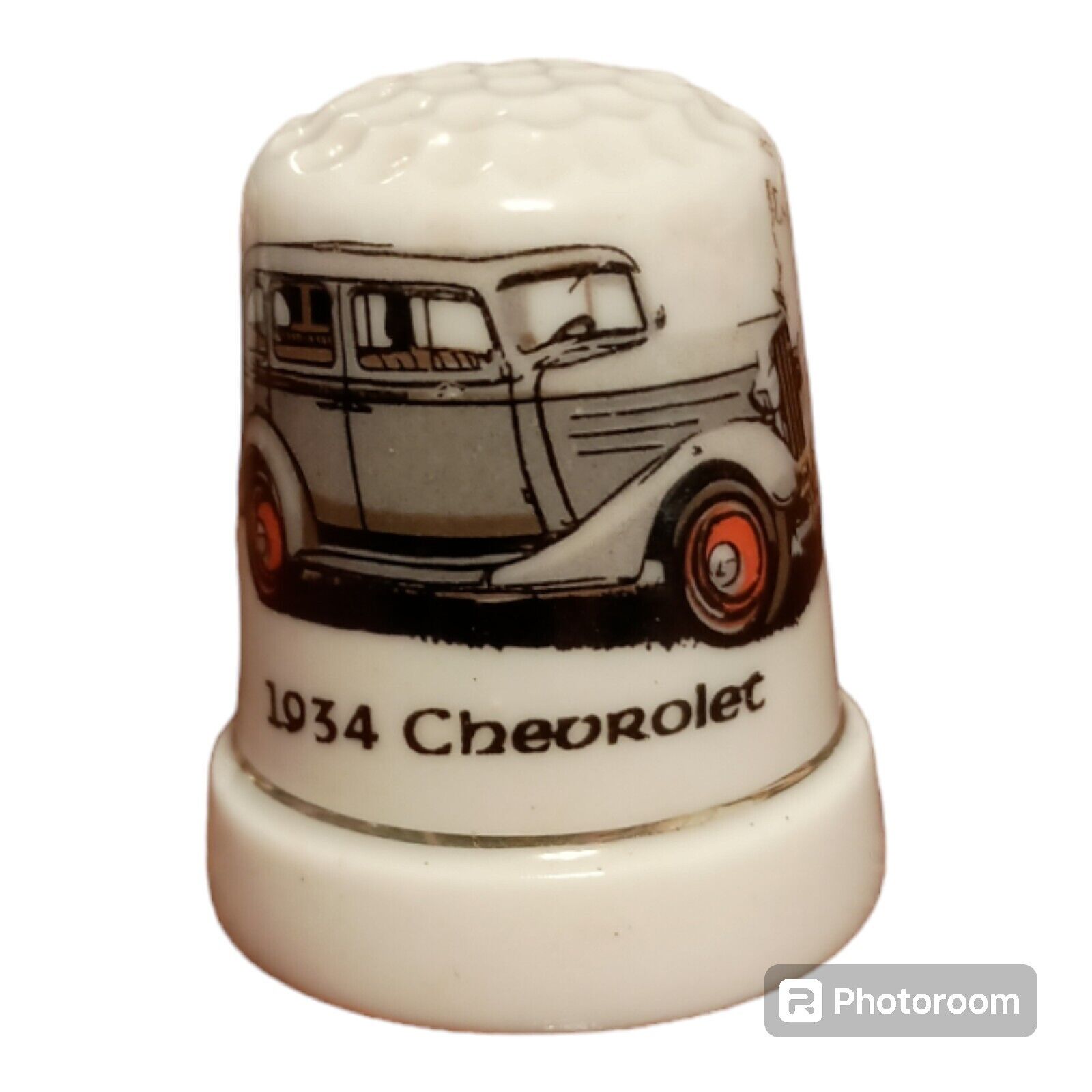 Vintage Porcelain 1934 Chevrolet Thimble
