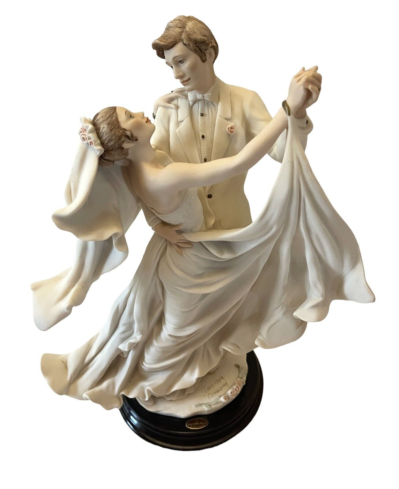GIUSEPPE ARMANI Signed TRUE LOVE Wedding Dance 12.5” Sculpture Florence Italy