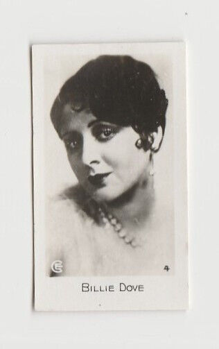 Billie Dove 1932 Bridgewater Film Stars Small Trading Card - Series 1 #4
