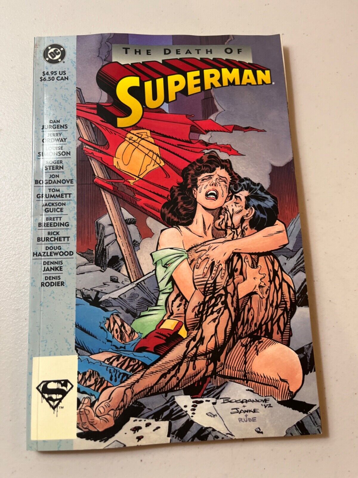 THE DEATH OF SUPERMAN , PAPERBACK, DC COMICS, 1ST PRINT, MODERN AGE, 1993