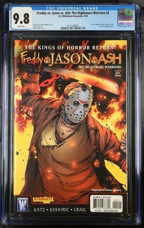 Freddy vs Jason vs Ash: The Nightmare Warriors #2 Rare DC/Wildstorm WP 2009