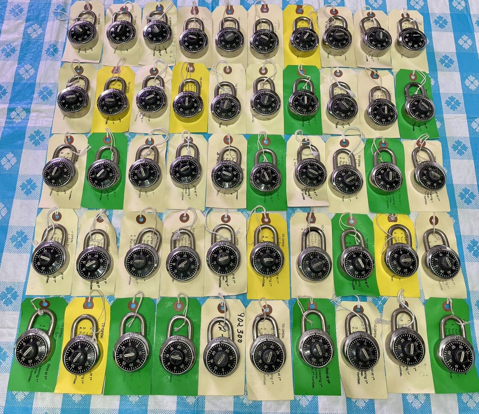 Lot Of 50 Master Combination Locks Padlocks Work With Combination For mbasalaev