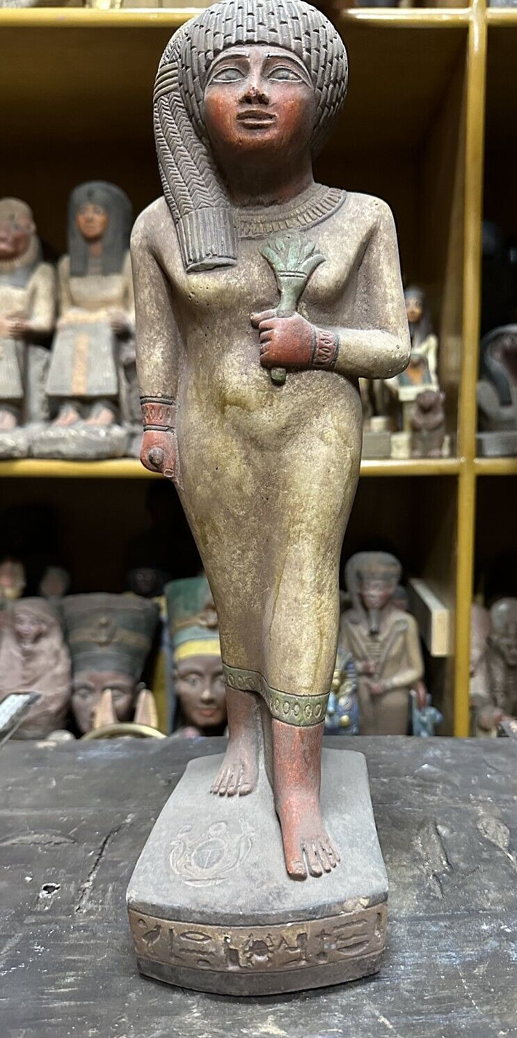 UNIQUE ANCIENT EGYPTIAN ANTIQUITIES Statue Large Of Princess Merit Pharaonic BC