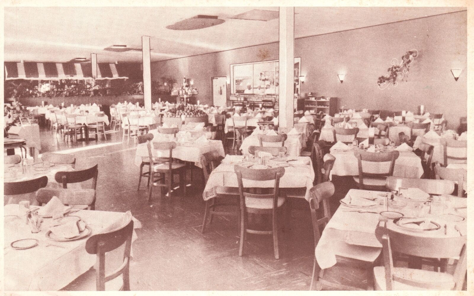Vintage Postcard Arnold Restaurant Cocktail Lounge Federal Highway Hollywood FL
