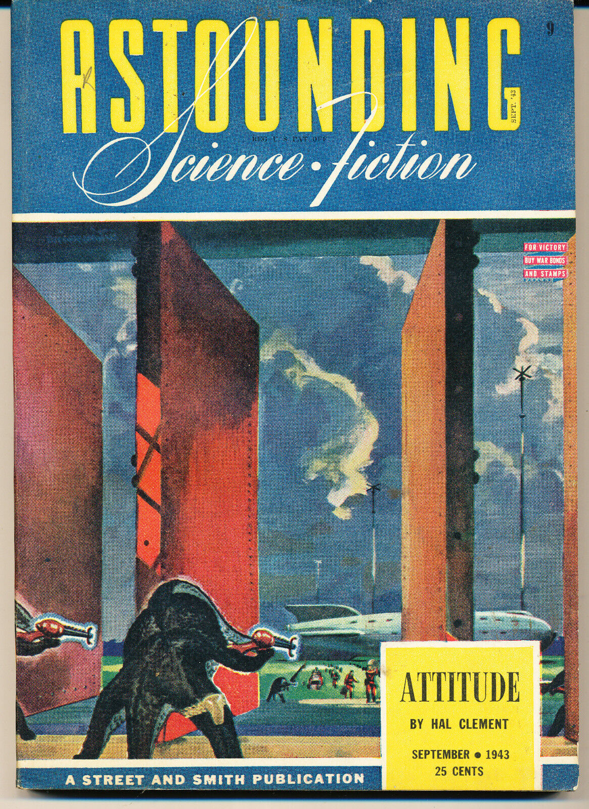 higrade ASTOUNDING SCIENCE FICTION September 1943   Ray Bradbury & Hal Clement
