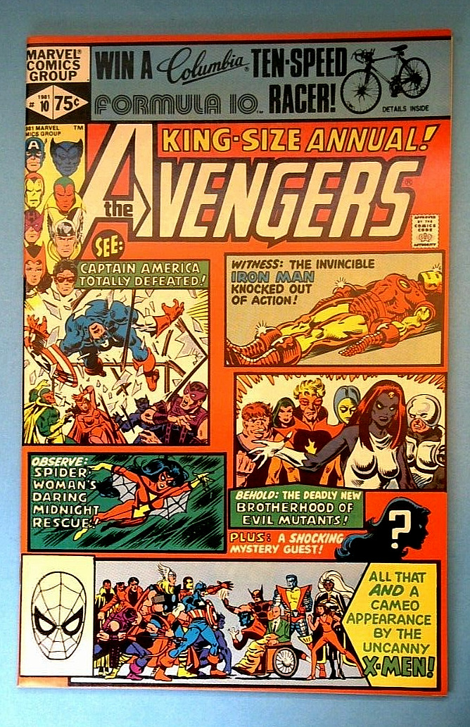 Avengers Annual #10~Marvel 1981~Key 1st App.Rogue~1st Cover App. Mystique