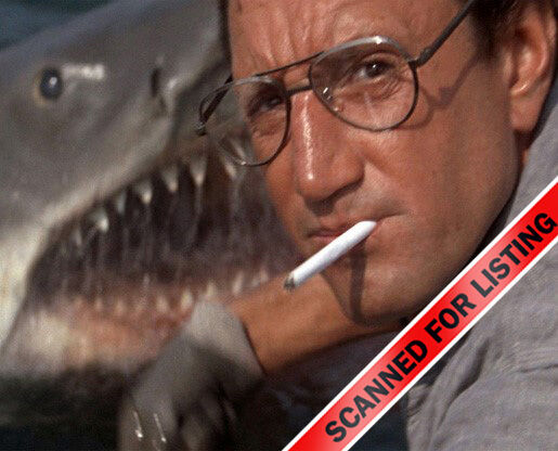 JAWS  Roy Scheider as BRODY Chumming to Bruce the shark 8X10 PHOTO #7031