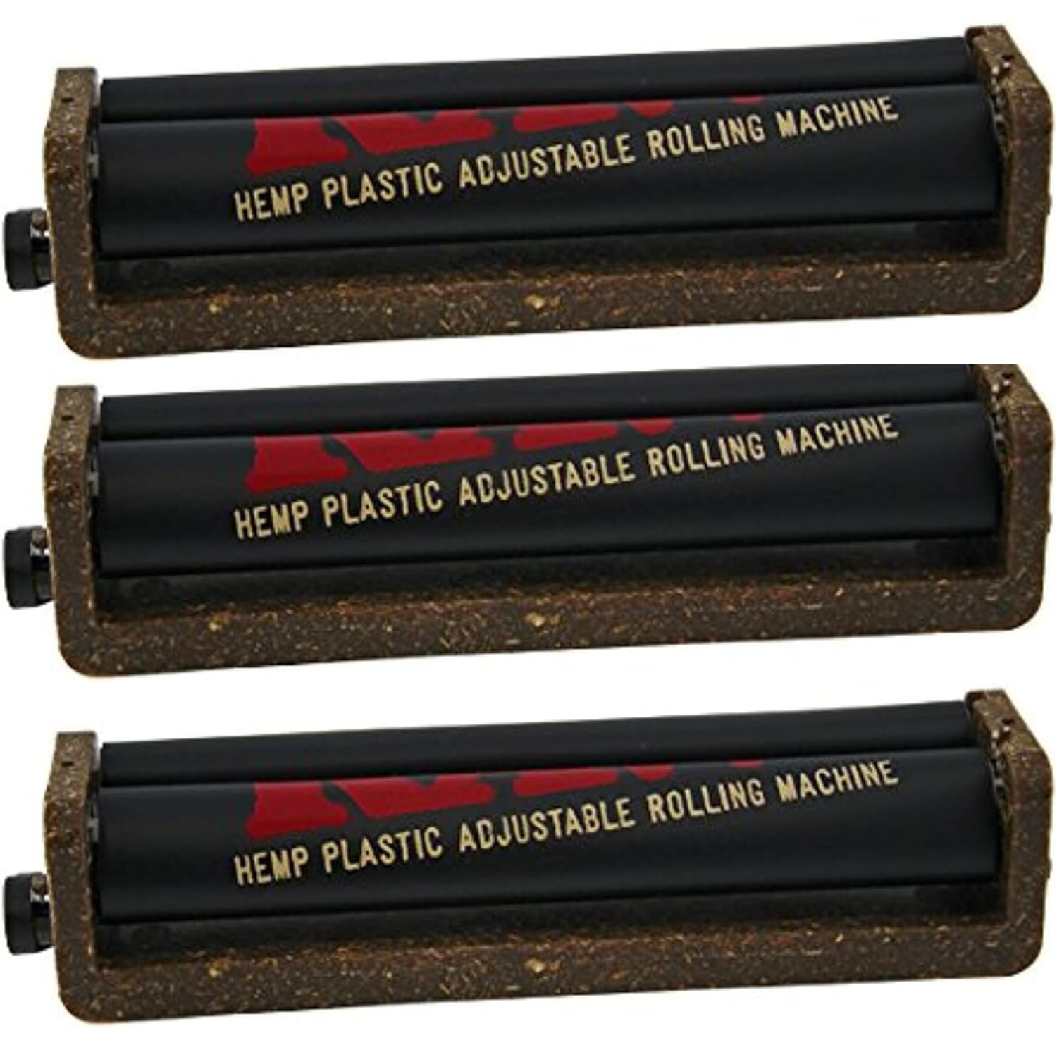 RAW Roller 2 Way Adjustable 110mm King Size Rolling Machine Eco Plastic (3 Pack)
