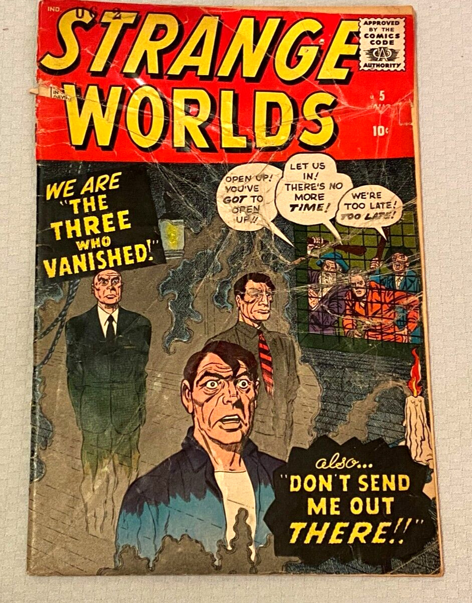Strange Worlds 5 Vtg Comic Book Marvel Sci-Fi Fantasy Monster Ditko Kirby 1959