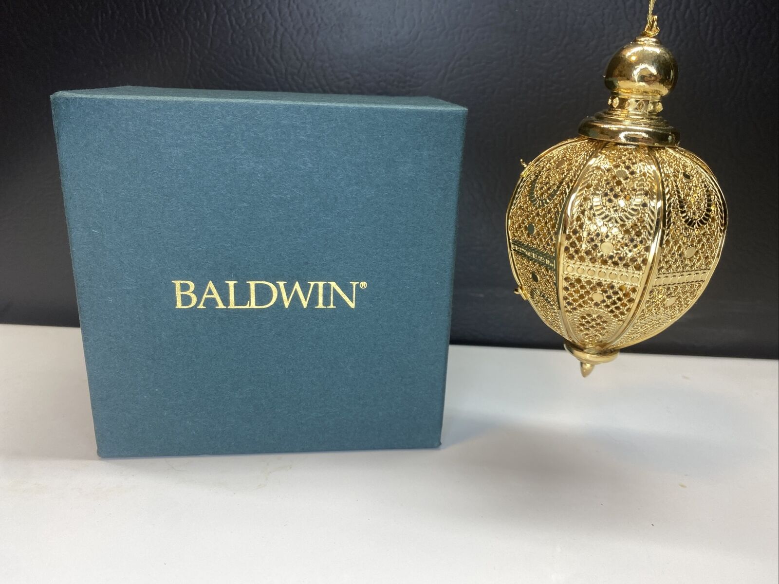 Baldwin Brass 24 kt Gold Imperial Estate Collection Large  Egg wBox