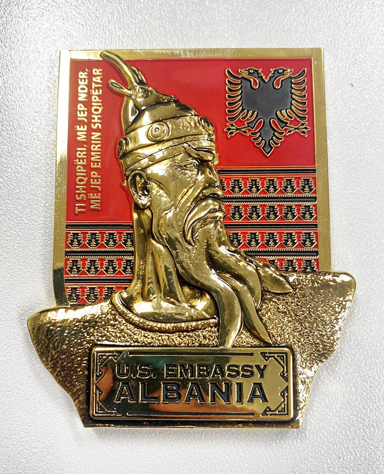 USMC MSG-Det Marine Security Guard Detachment Tirana, Albania Challenge Coin