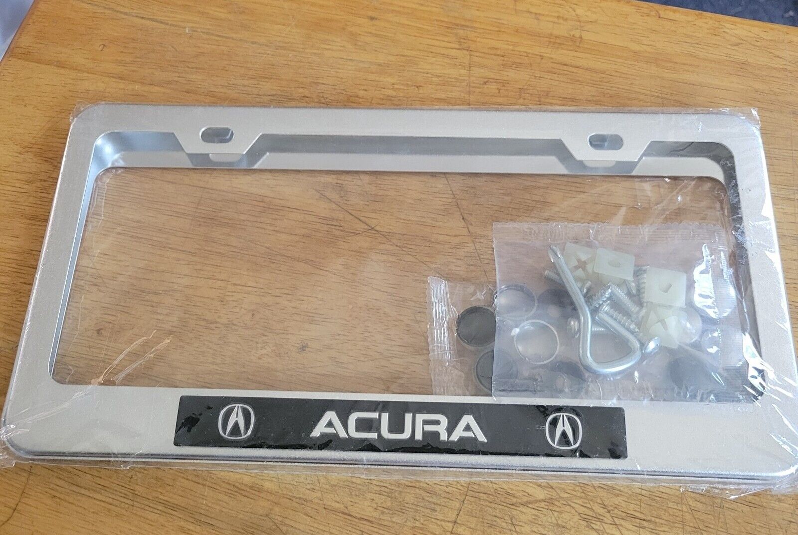 Acura License Plate Frame Car Metal Logo Pair