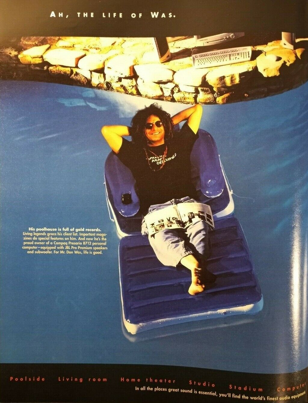 1997 DON WAS ORIGINAL UNFRAMED 1997 magazine PROMO AD