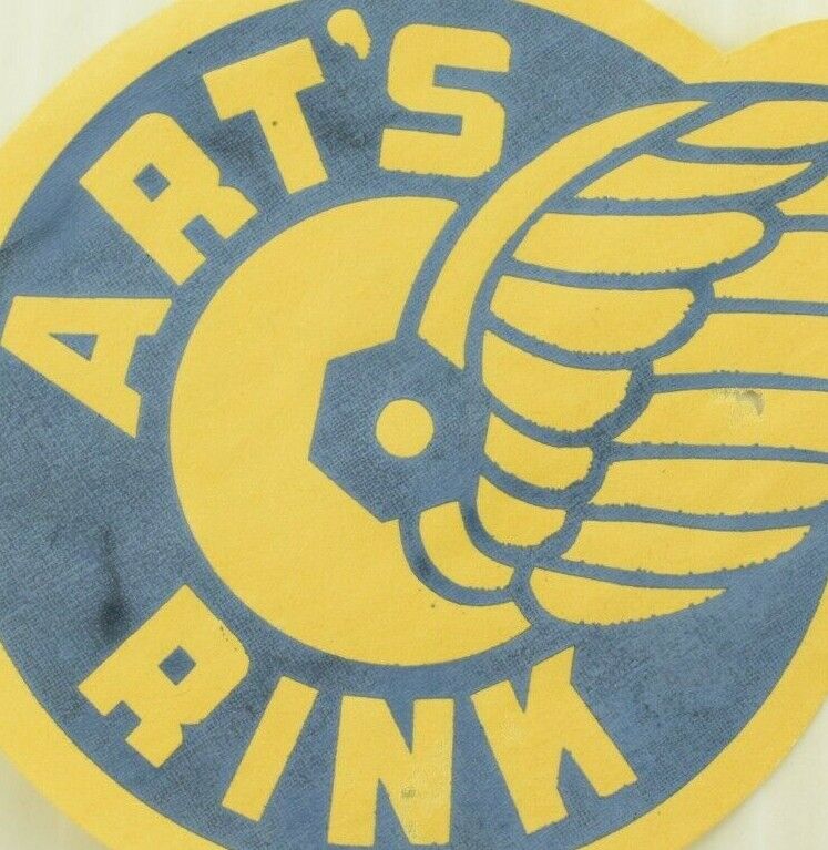 1930\'s-50\'s Art\'s Rink Roller Skating Label Vintage B7