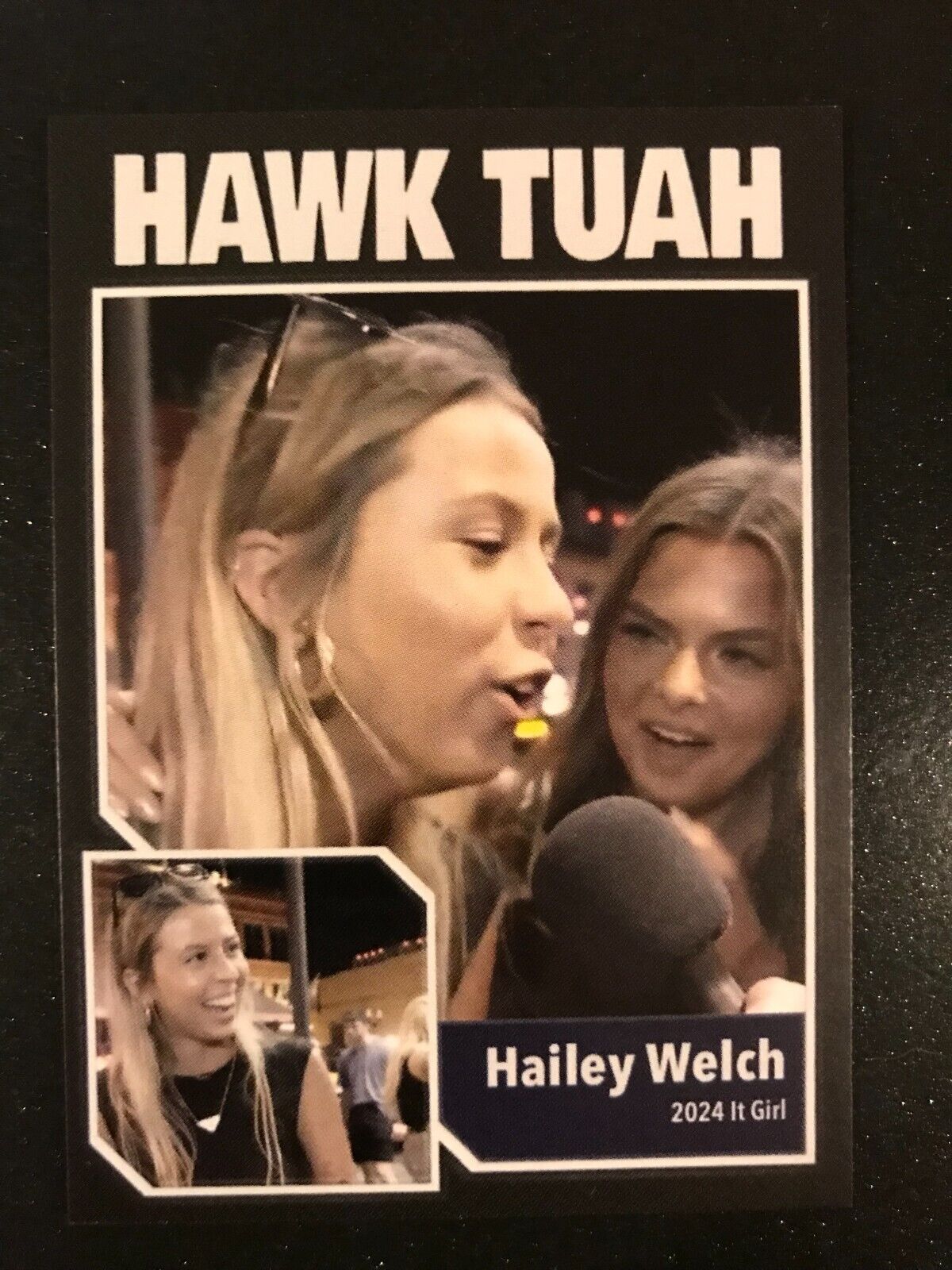 Hawk Tuah Girl Custom Art Card