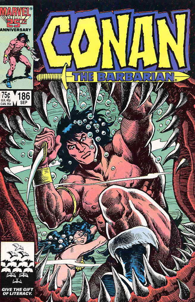 Conan the Barbarian #186 VF; Marvel | we combine shipping