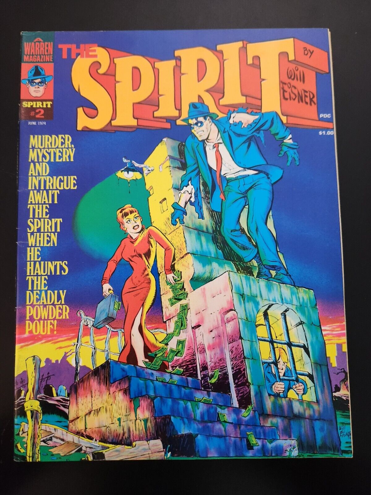 The SPIRIT # 2 WARREN MAGAZINE June 1974 WILL EISNER 