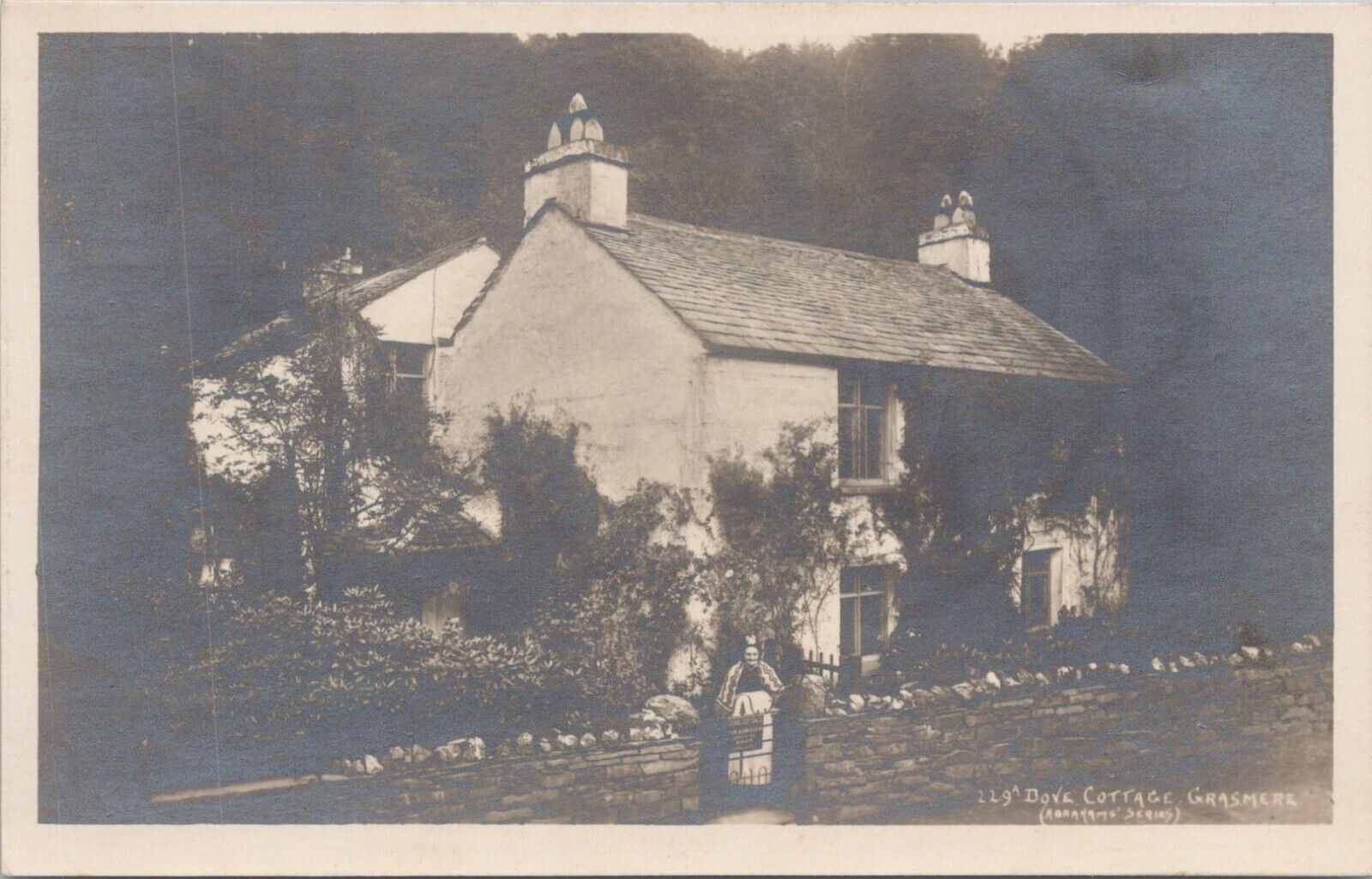 RPPC ** Grasmere England Street Scene at Dove Cottage early 1900s